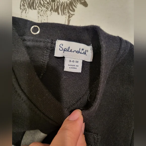 Splendid Black Checkered One Piece - Picture 2 of 2